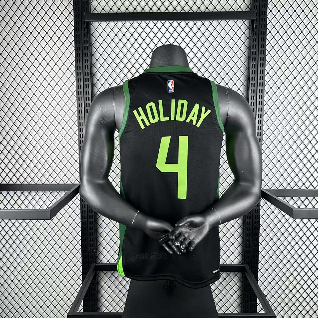 2025 Boston Celtics Holiday #4 City Edition NBA Jersey 4
