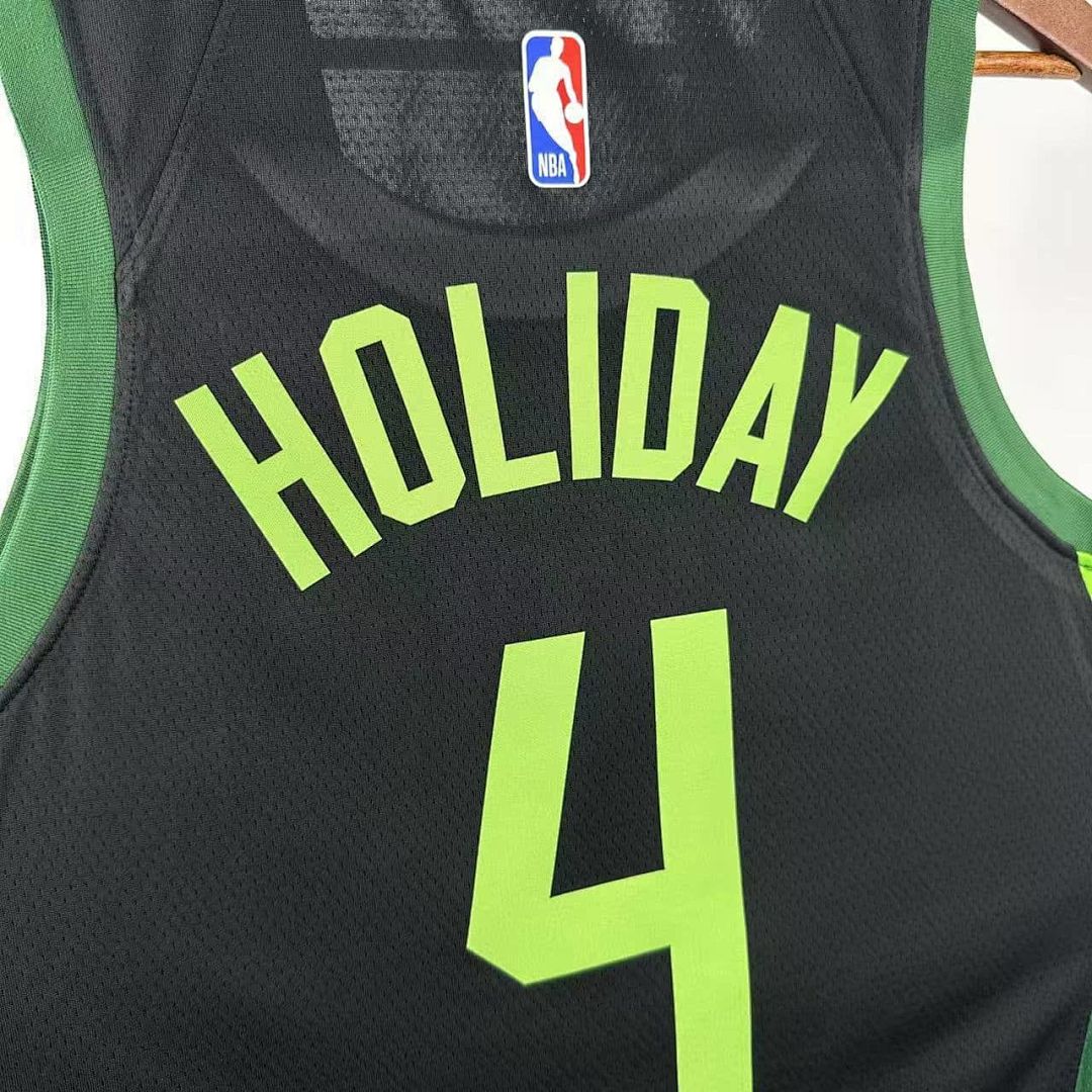 2025 Boston Celtics Holiday #4 City Edition NBA Jersey 6