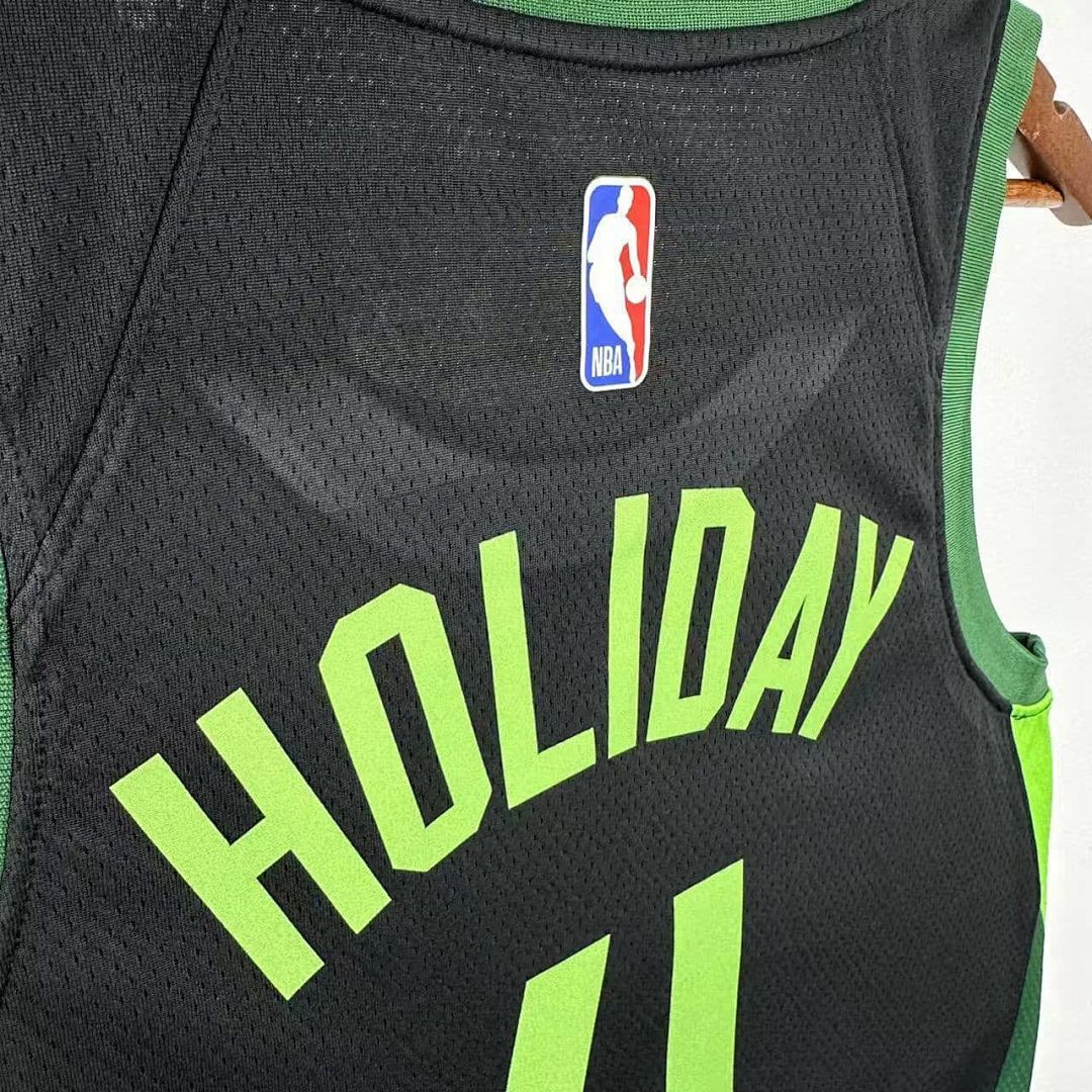 2025 Boston Celtics Holiday #4 City Edition NBA Jersey 7
