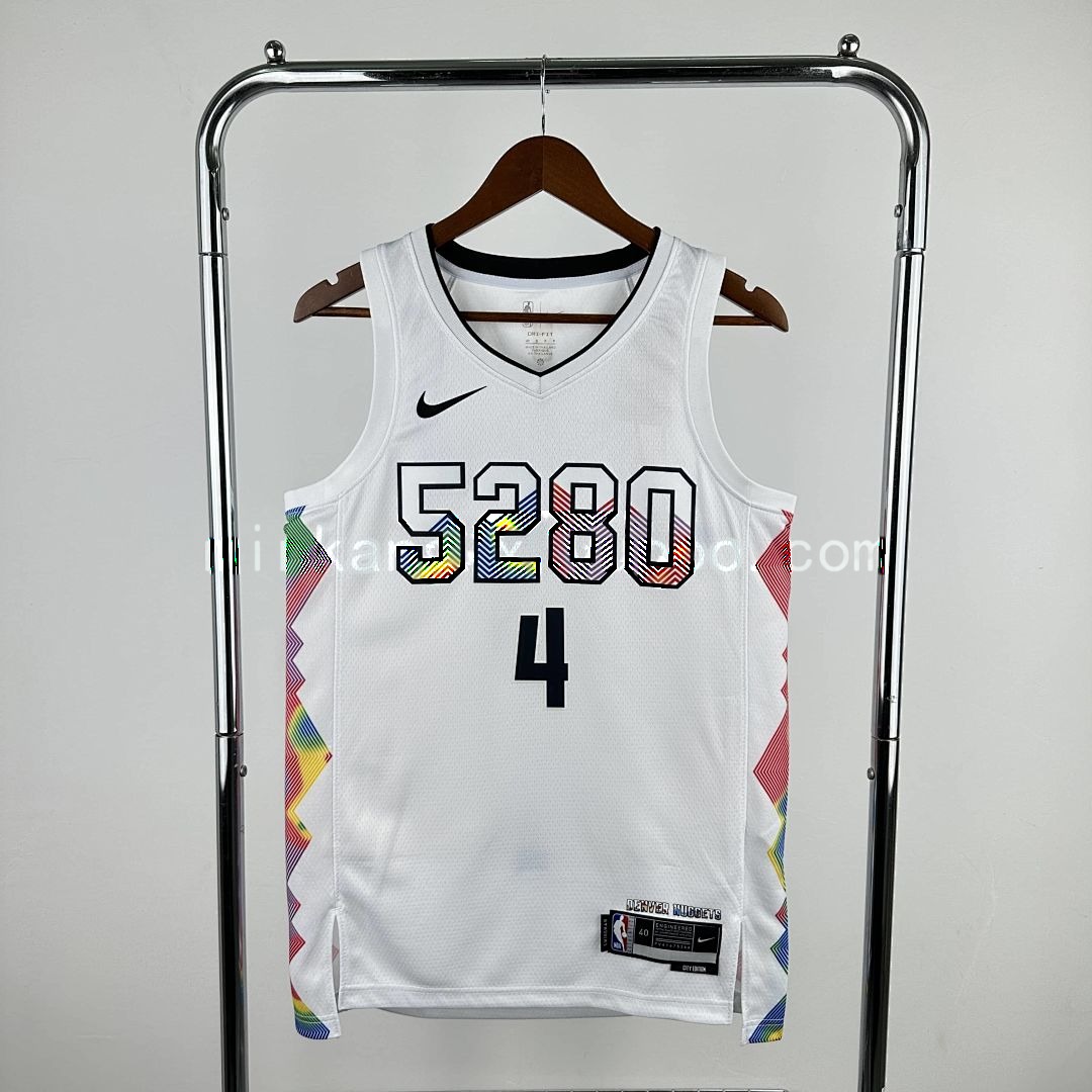 2025 Denver Nuggets Westbrook #4 City édition NBA maillot 11