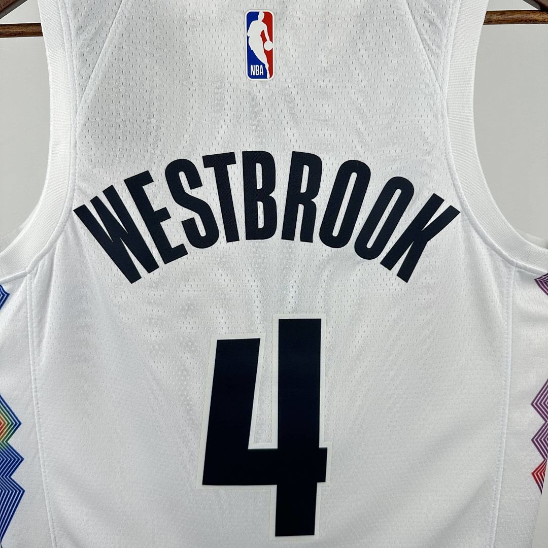 2025 Denver Nuggets Westbrook #4 City édition NBA maillot 5