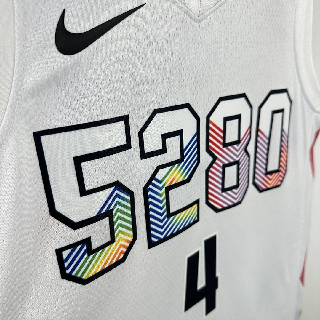 2025 Denver Nuggets Westbrook #4 City édition NBA maillot 8