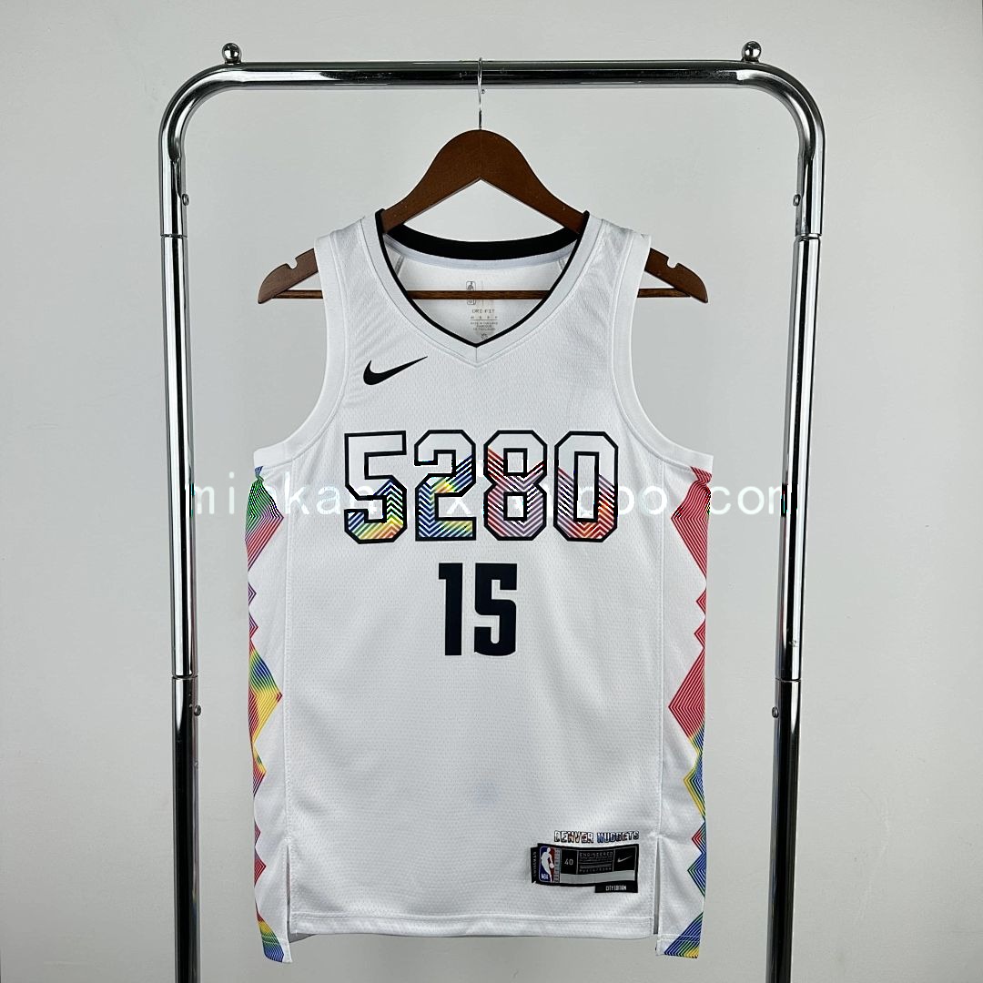 2025 Denver Nuggets Jokic #15 City Edition NBA camiseta 11