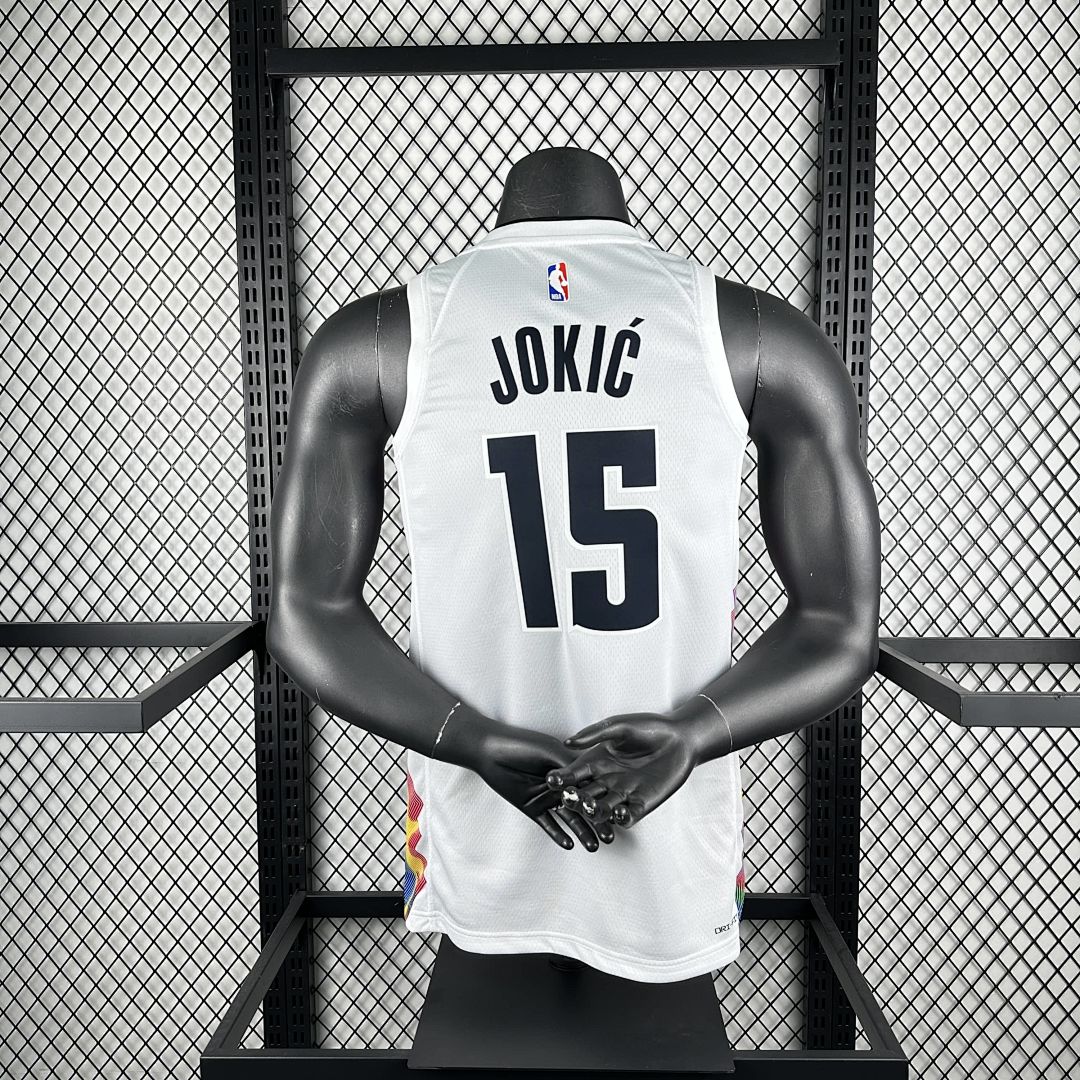 2025 Denver Nuggets Jokic #15 City Edition NBA camiseta 2