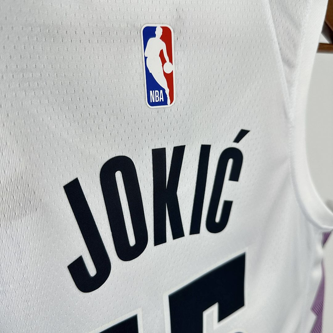 2025 Denver Nuggets Jokic #15 City Edition NBA camiseta 4