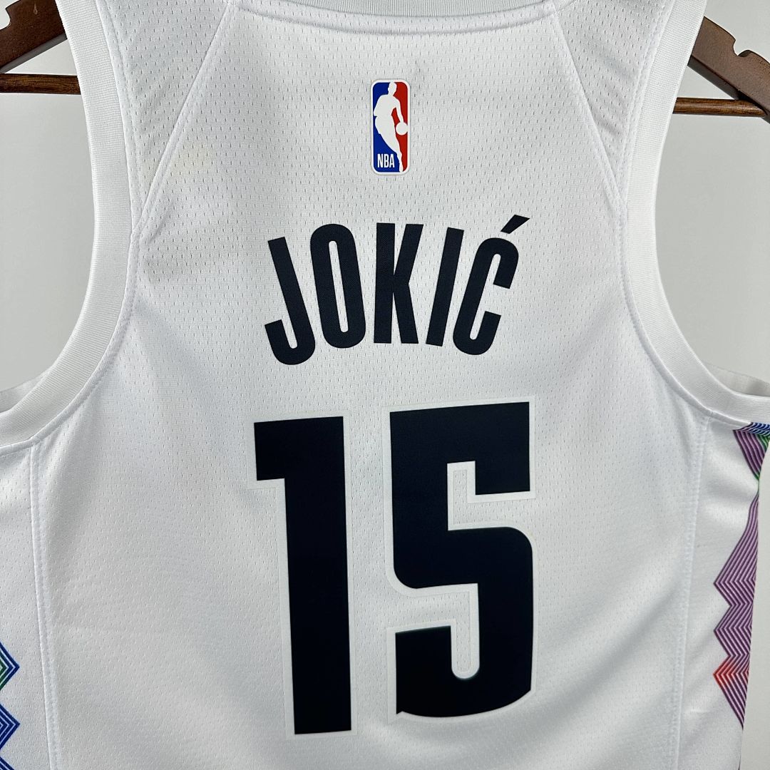 2025 Denver Nuggets Jokic #15 City Edition NBA camiseta 5