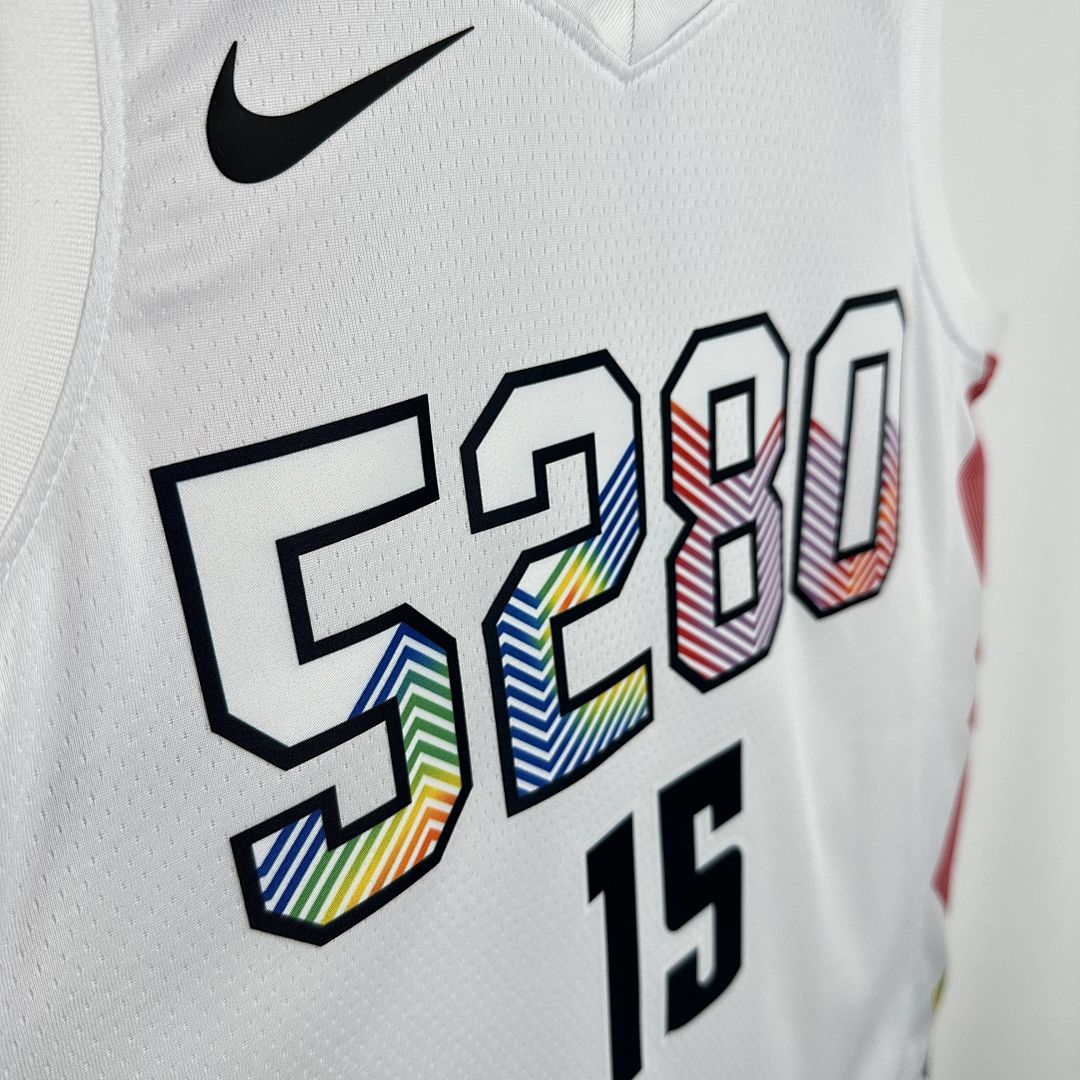 2025 Denver Nuggets Jokic #15 City Edition NBA camiseta 8
