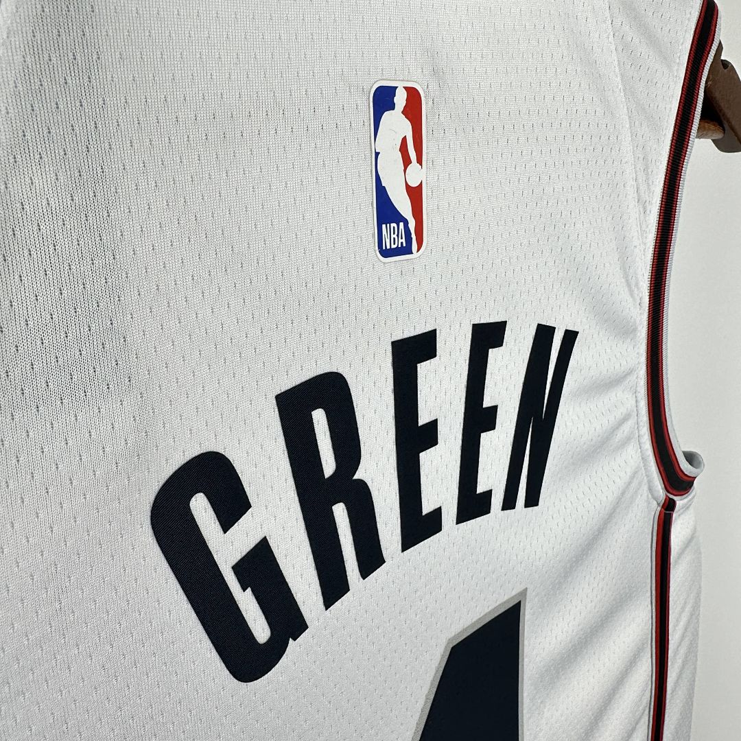 2025 Houston Rockets vert #4 City édition NBA maillot 5