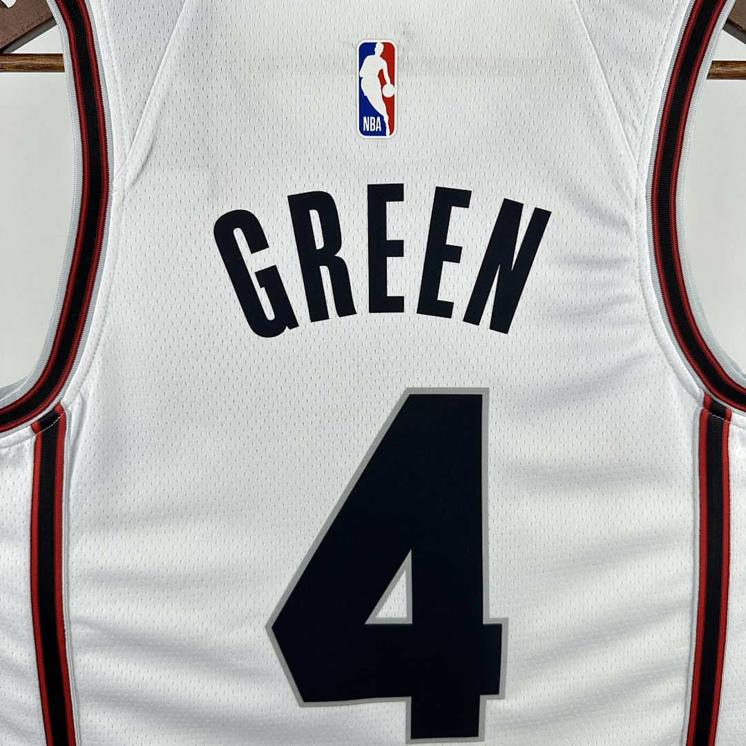 2025 Houston Rockets vert #4 City édition NBA maillot 6