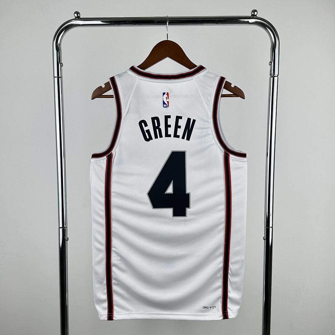 2025 Houston Rockets vert #4 City édition NBA maillot 9