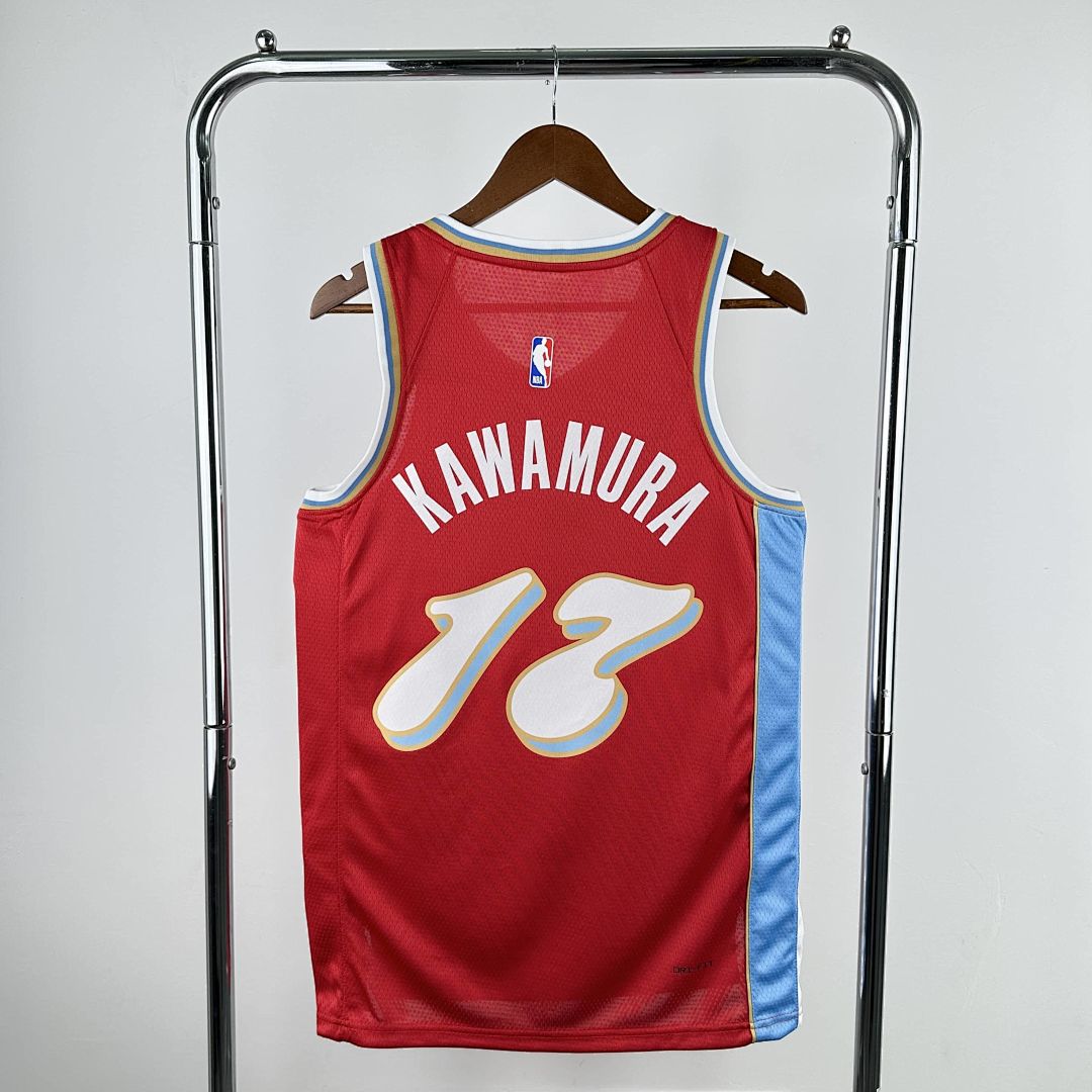 2025 Memphis Grizzlies Kawamura #17 City Edition NBA Jersey 10