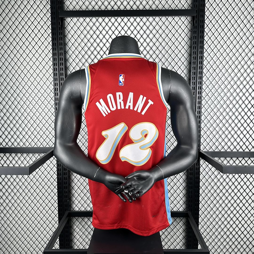 2025 Memphis Grizzlies Morant #12 City Edition NBA Jersey 2