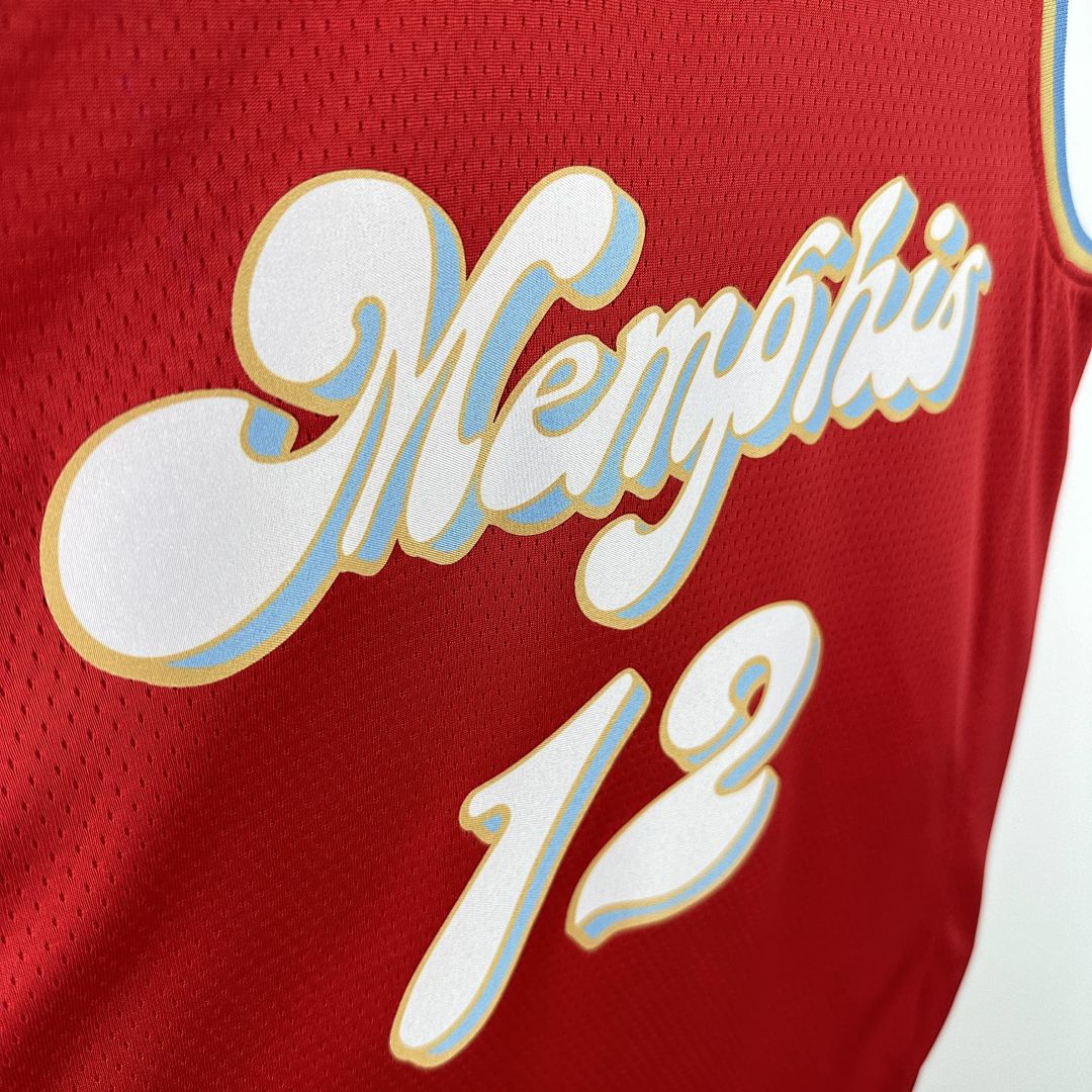 2025 Memphis Grizzlies Morant #12 City Edition NBA Jersey 8