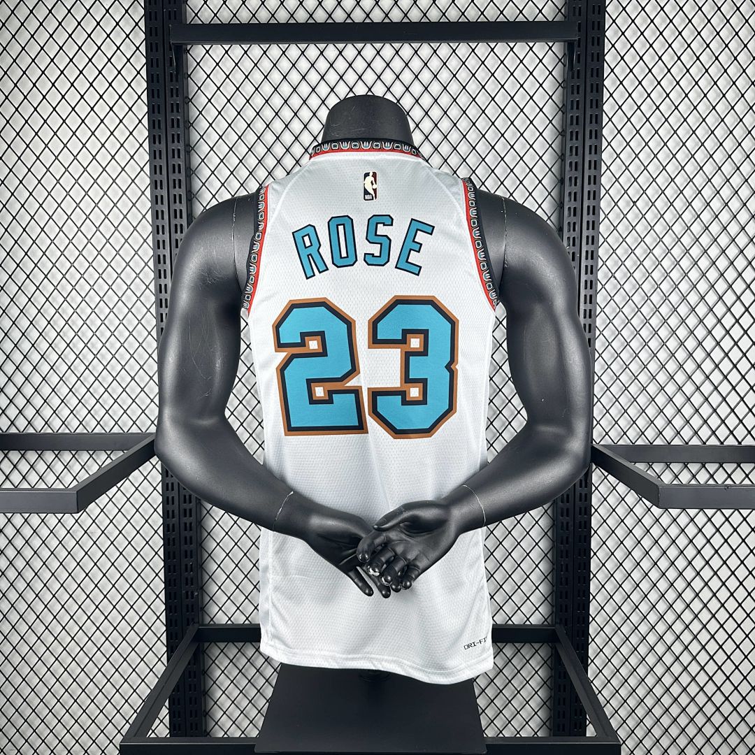 2025 Memphis Grizzlies Rose #23 Retro Edition NBA Jersey 2
