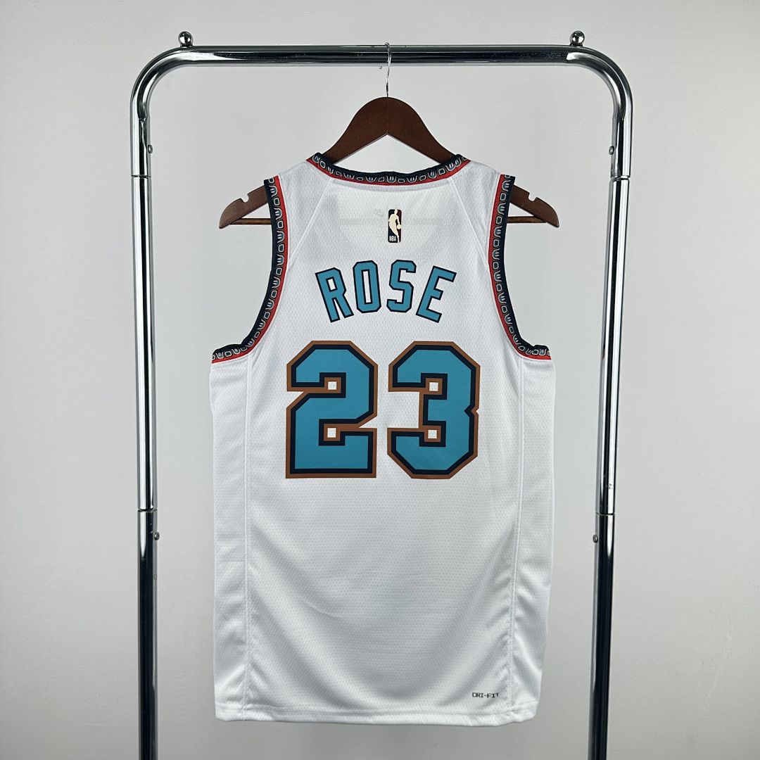 2025 Memphis Grizzlies Rose #23 Retro Edition NBA Jersey 7