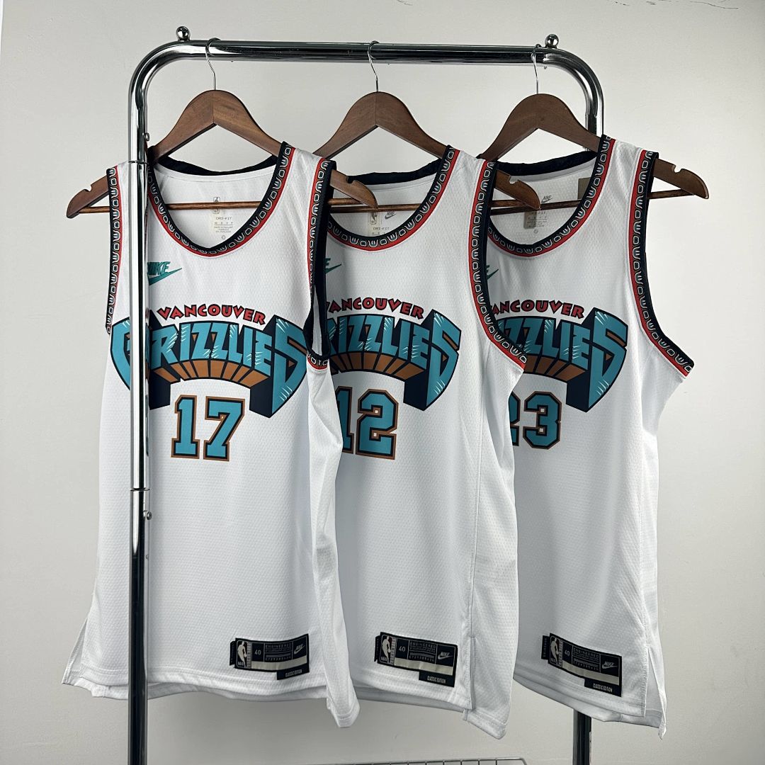 2025 Memphis Grizzlies Kawamura #17 Retro Edition NBA Jersey 3