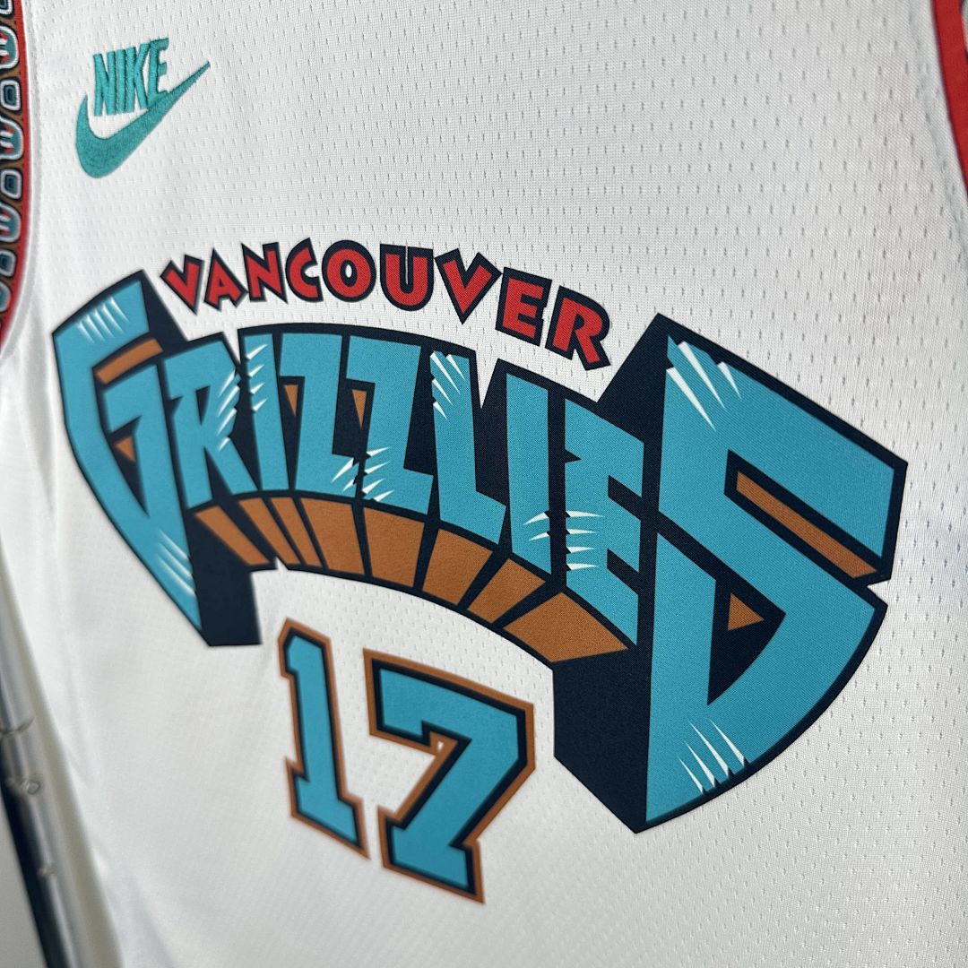 2025 Memphis Grizzlies Kawamura #17 Retro Edition NBA Jersey 7