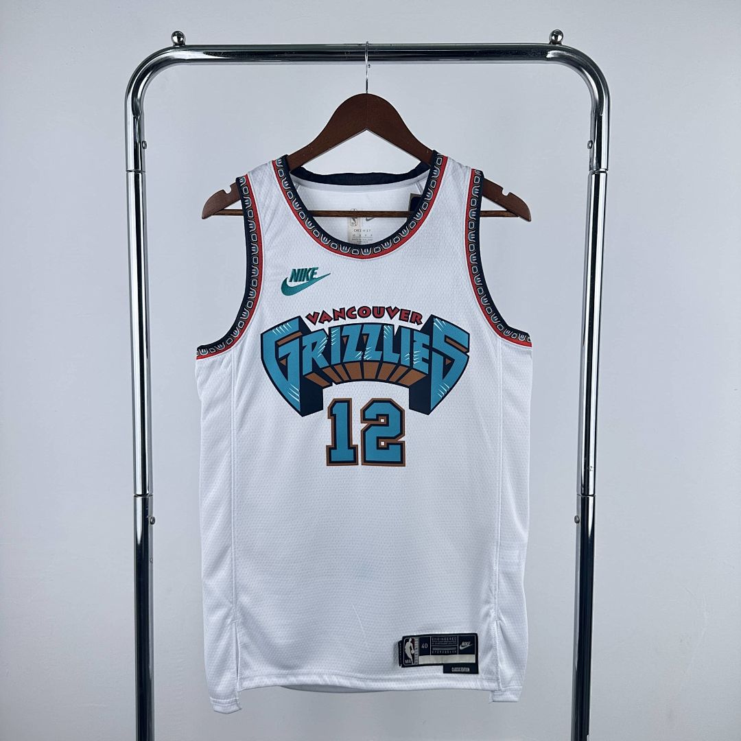 2025 Memphis Grizzlies Morant #12 Retro Edition NBA Jersey 10