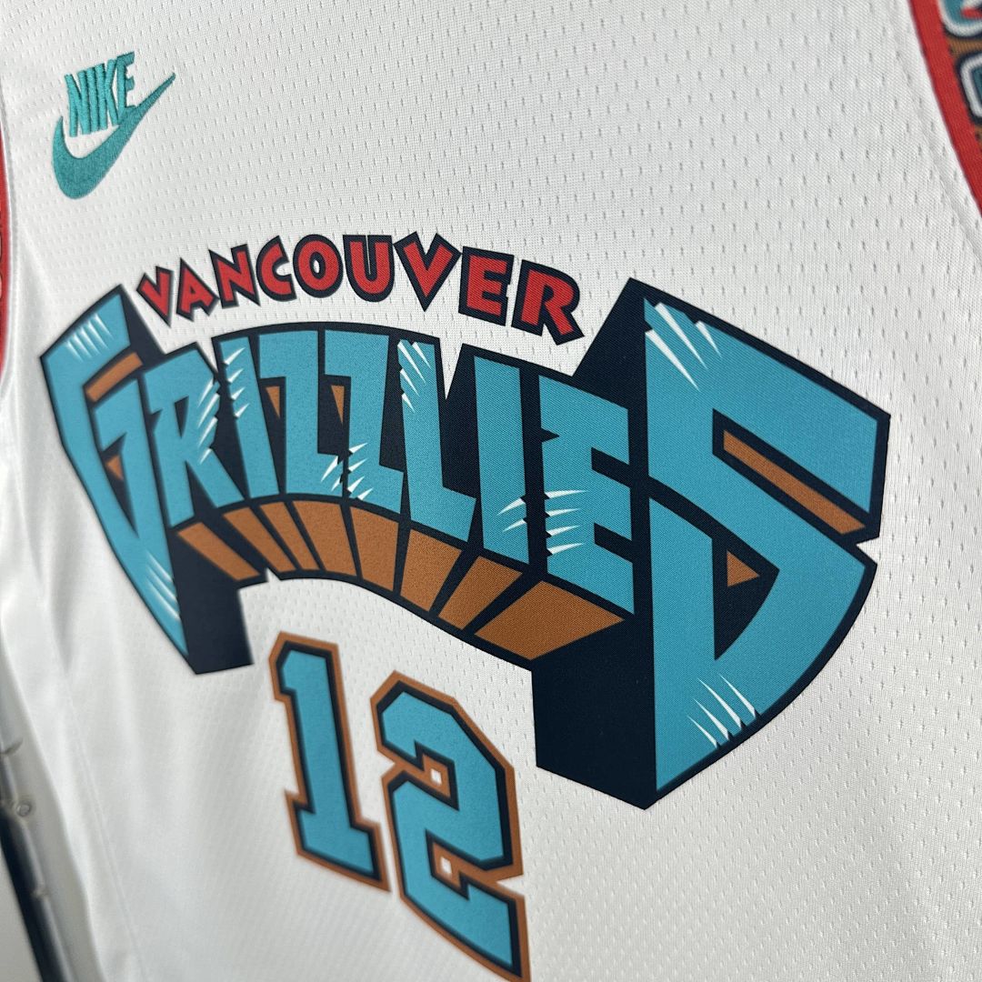 2025 Memphis Grizzlies Morant #12 Retro Edition NBA Jersey 7