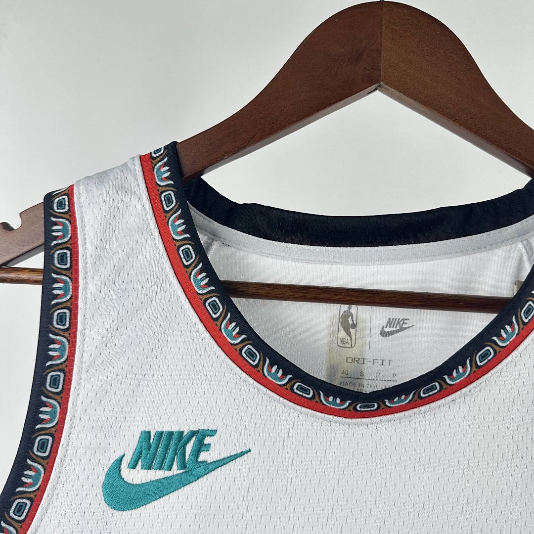 2025 Memphis Grizzlies Morant #12 Retro Edition NBA Jersey 8