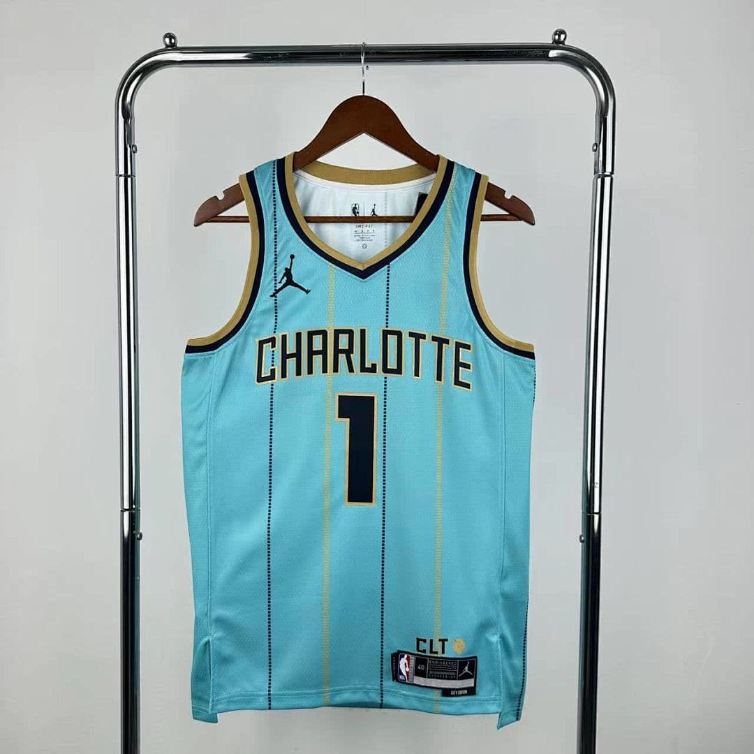 2025 Charlotte Hornets Ball #1 City Edition NBA Jersey 11