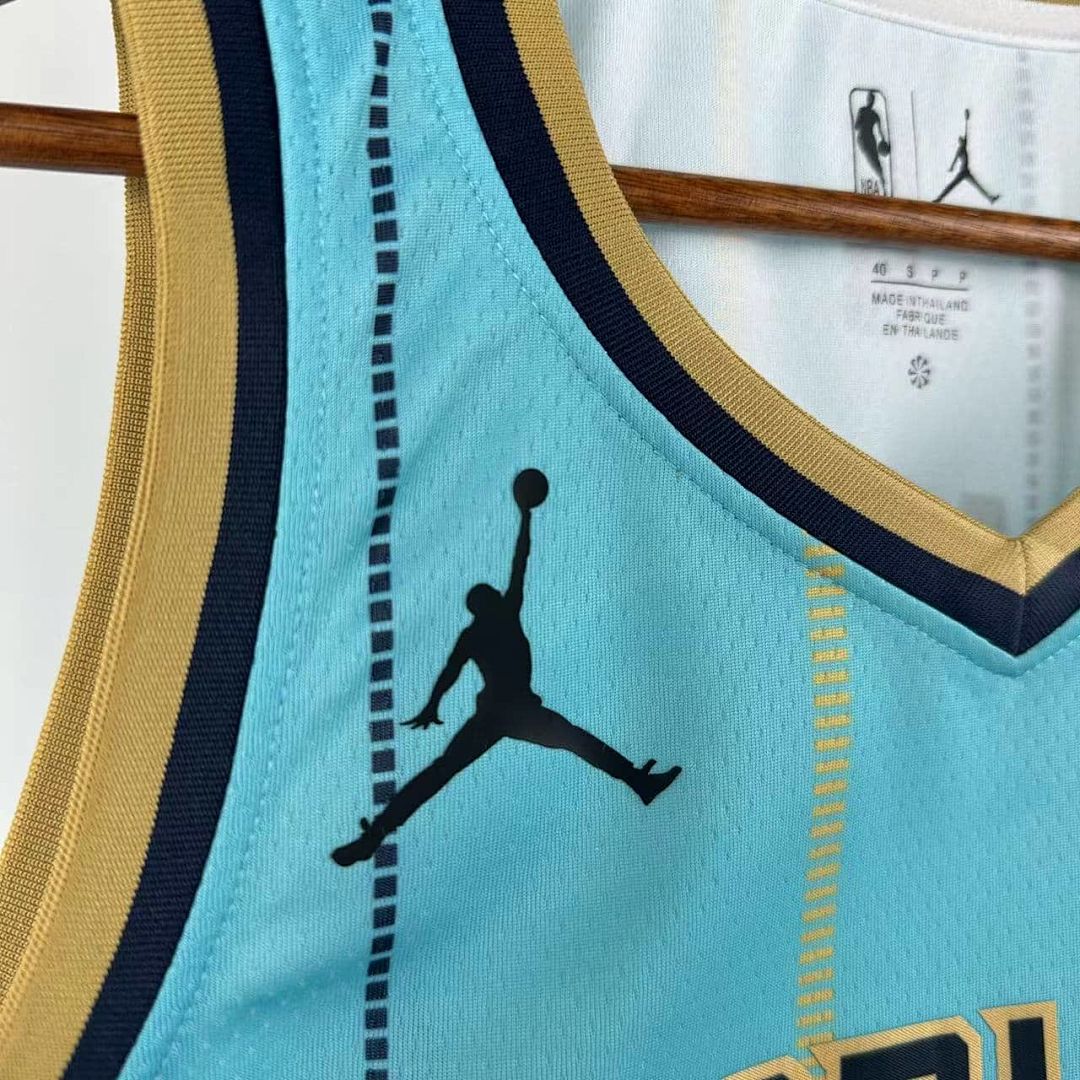 2025 Charlotte Hornets Ball #1 City Edition NBA Jersey 8