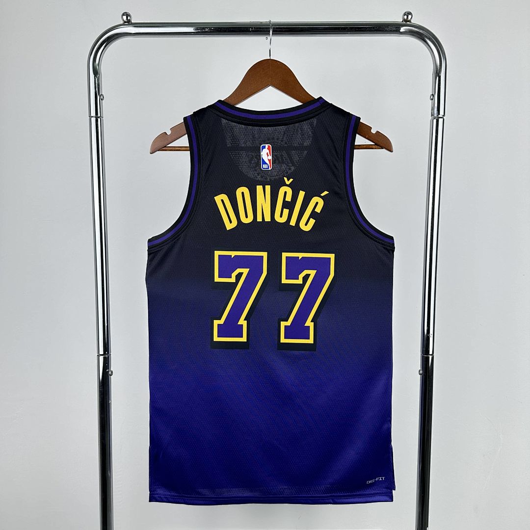 2025 Lakers Dončić #77 City Edition NBA Jersey 10