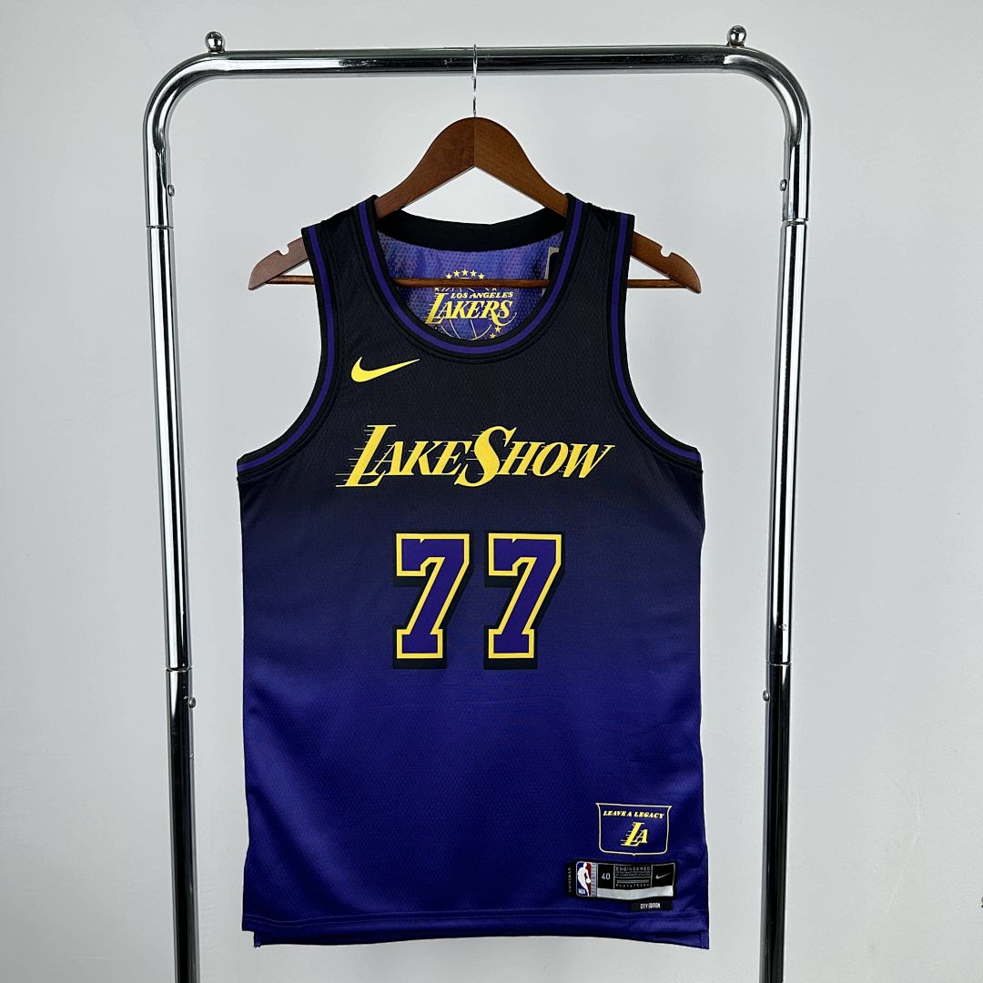 2025 Lakers Dončić #77 City Edition NBA Jersey 11