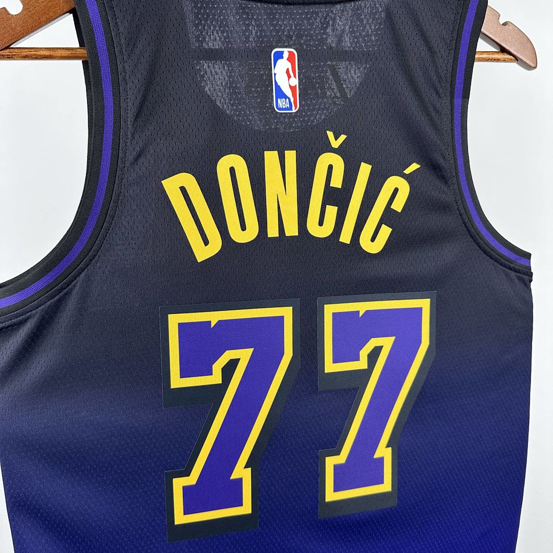 2025 Lakers Dončić #77 City Edition NBA Jersey 5