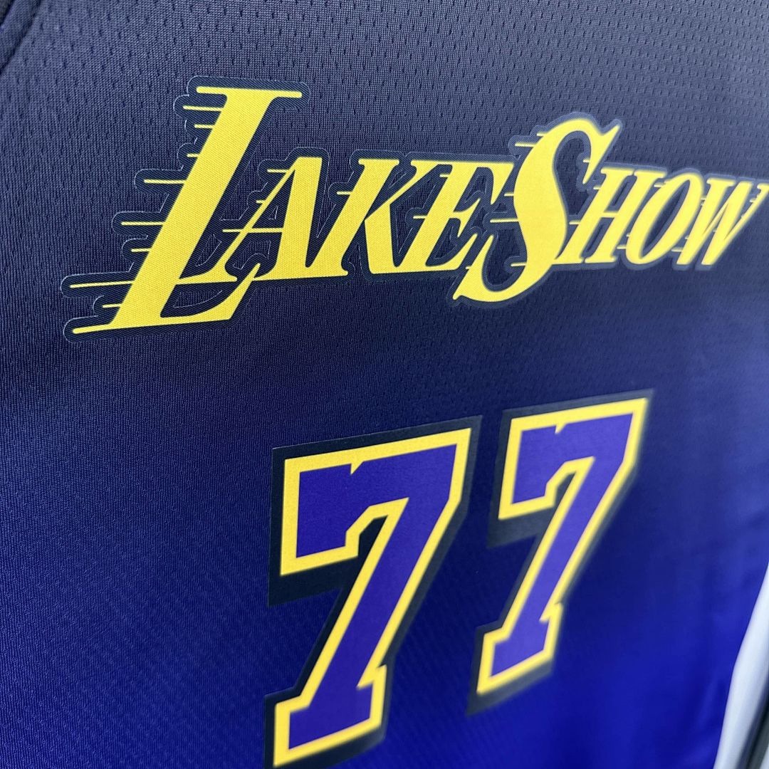 2025 Lakers Dončić #77 City Edition NBA Jersey 8