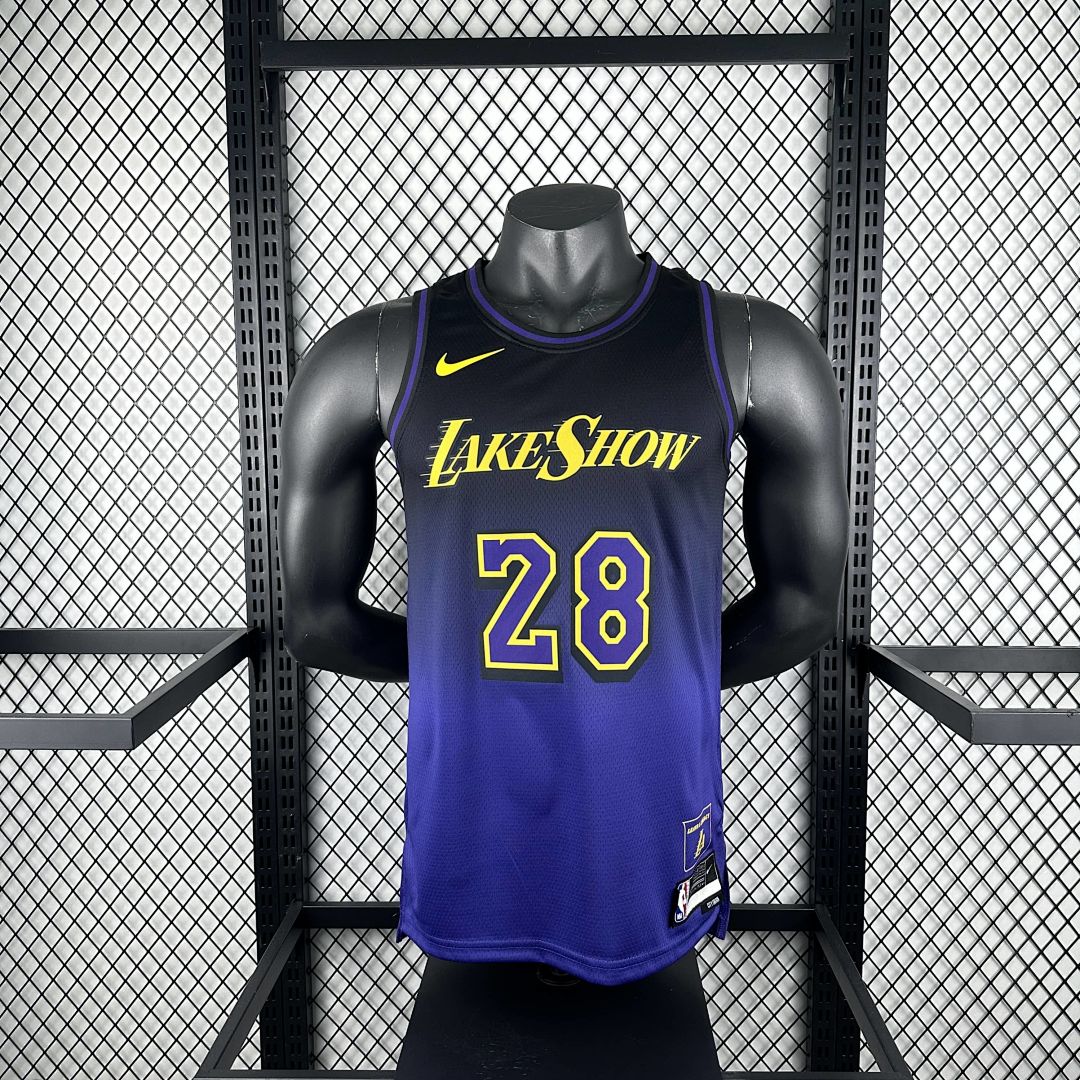 2025 Lakers Hachimura #28 City Edition NBA camiseta