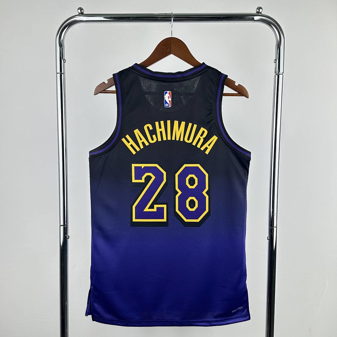 2025 Lakers Hachimura #28 City Edition NBA camiseta 10