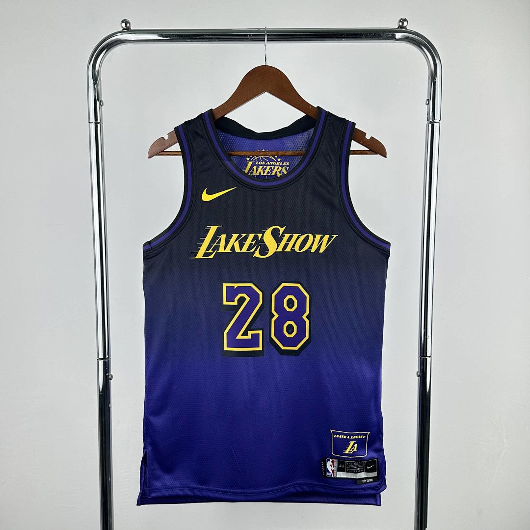 2025 Lakers Hachimura #28 City Edition NBA camiseta 11