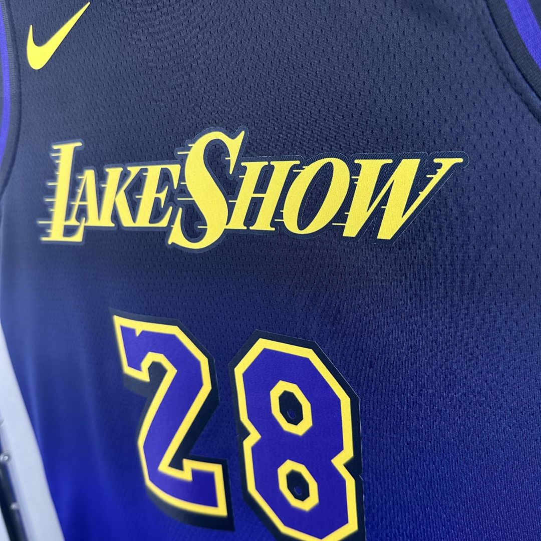 2025 Lakers Hachimura #28 City Edition NBA camiseta 7