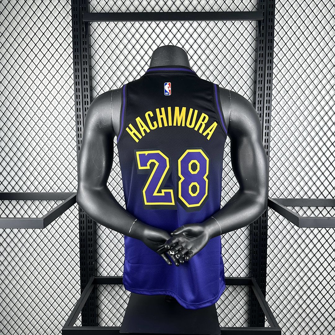 2025 Lakers Hachimura #28 City Edition NBA camiseta 9