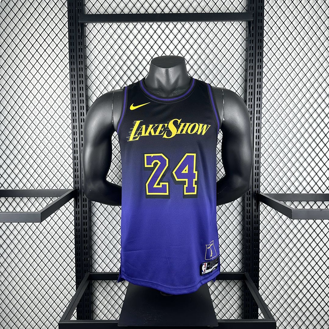 2025 Lakers Bryant #24 City Edition NBA camiseta