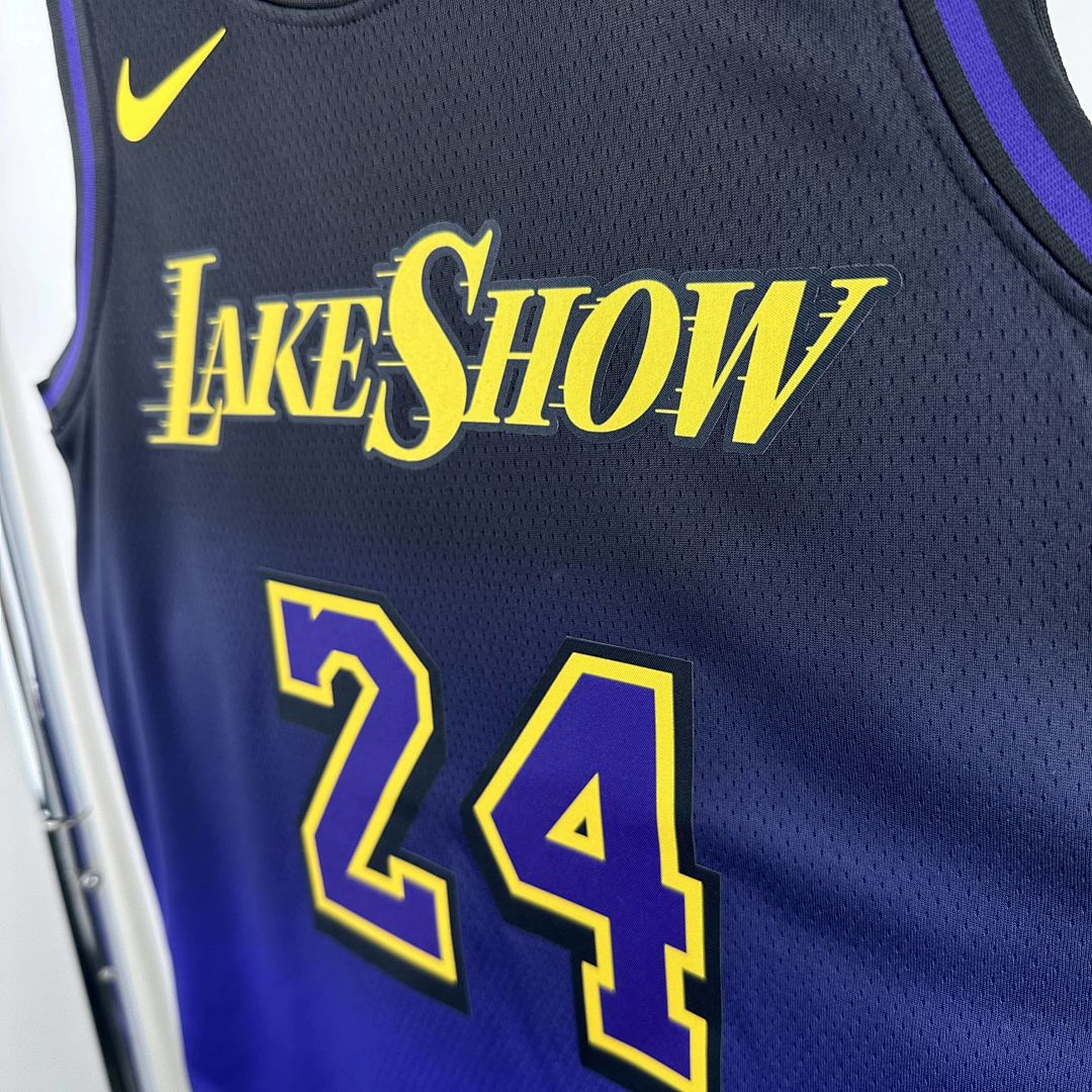 2025 Lakers Bryant #24 City édition NBA maillot 7