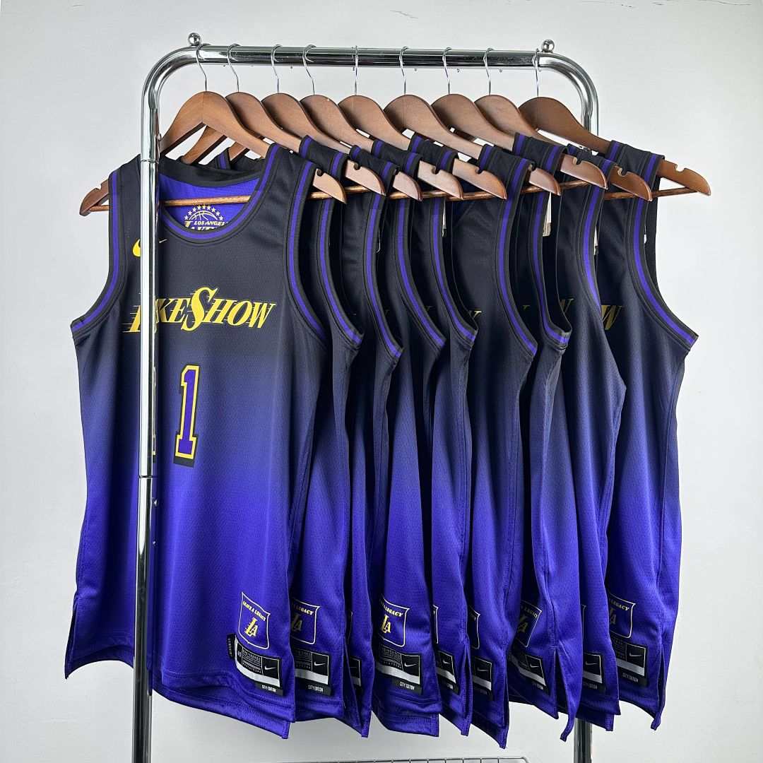 2025 Lakers James #23 City Edition NBA Jersey 2
