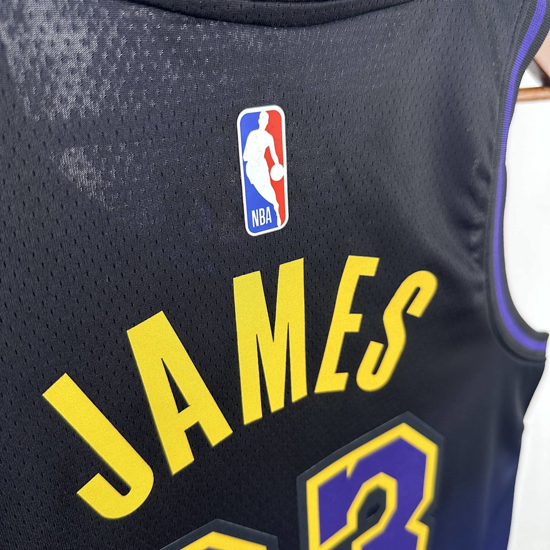 2025 Lakers James #23 City Edition NBA Jersey 4