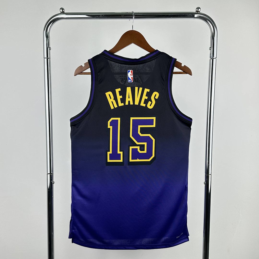 2025 Lakers Reaves #15 City Edition NBA Jersey 10