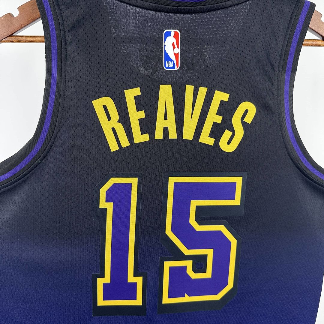 2025 Lakers Reaves #15 City Edition NBA Jersey 5