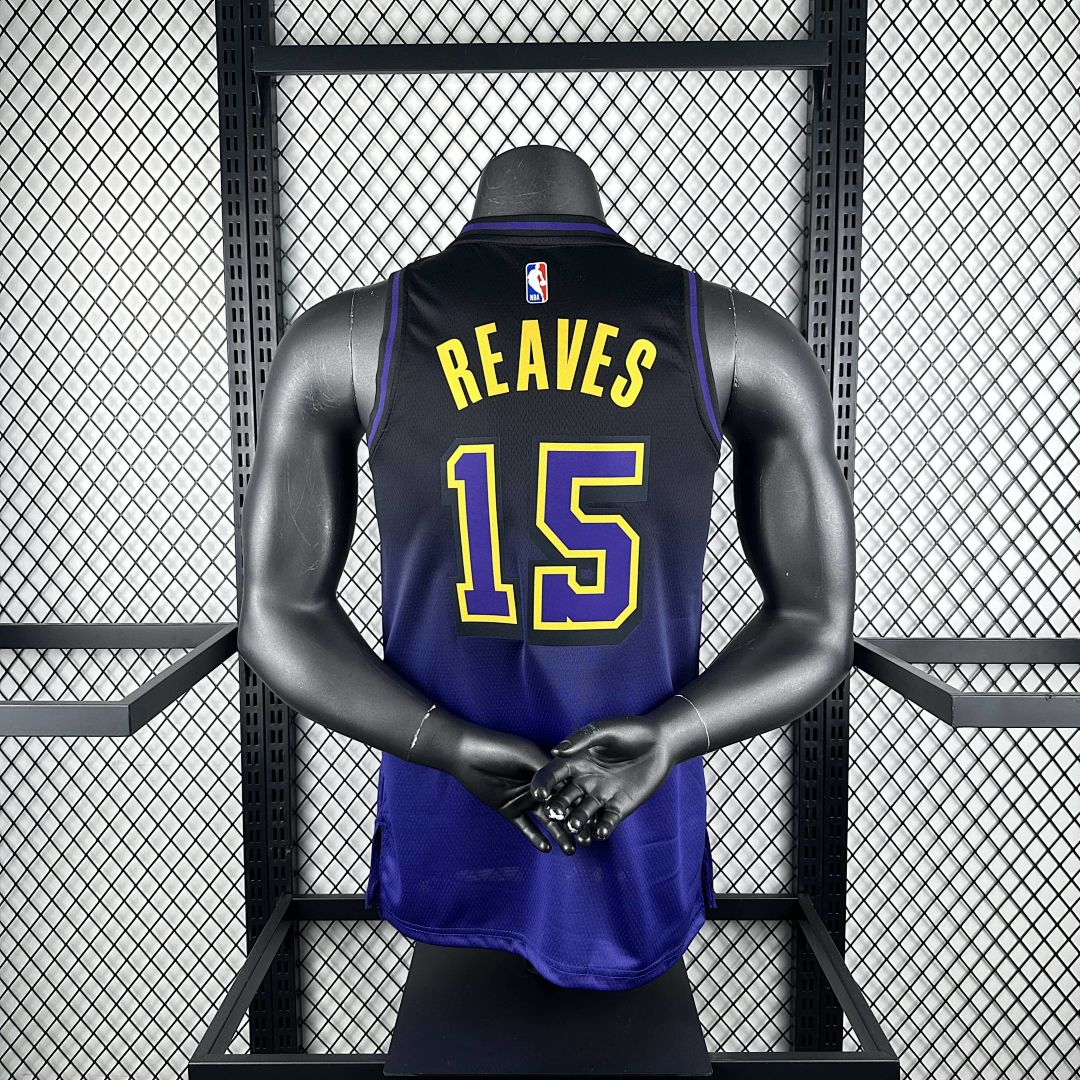 2025 Lakers Reaves #15 City Edition NBA Jersey 9