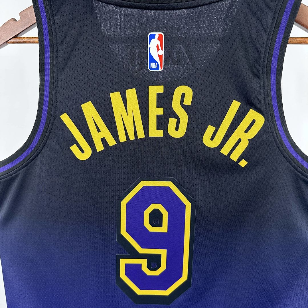 2025 Lakers James JR. #9 City Edition NBA Jersey 5