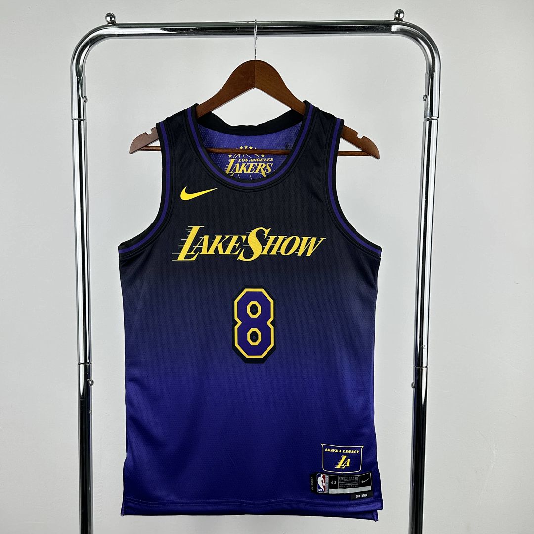 2025 Lakers Bryant #8 City Edition NBA Jersey 11