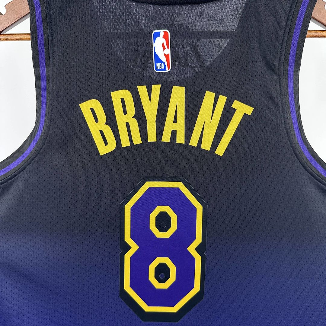 2025 Lakers Bryant #8 City Edition NBA Jersey 5