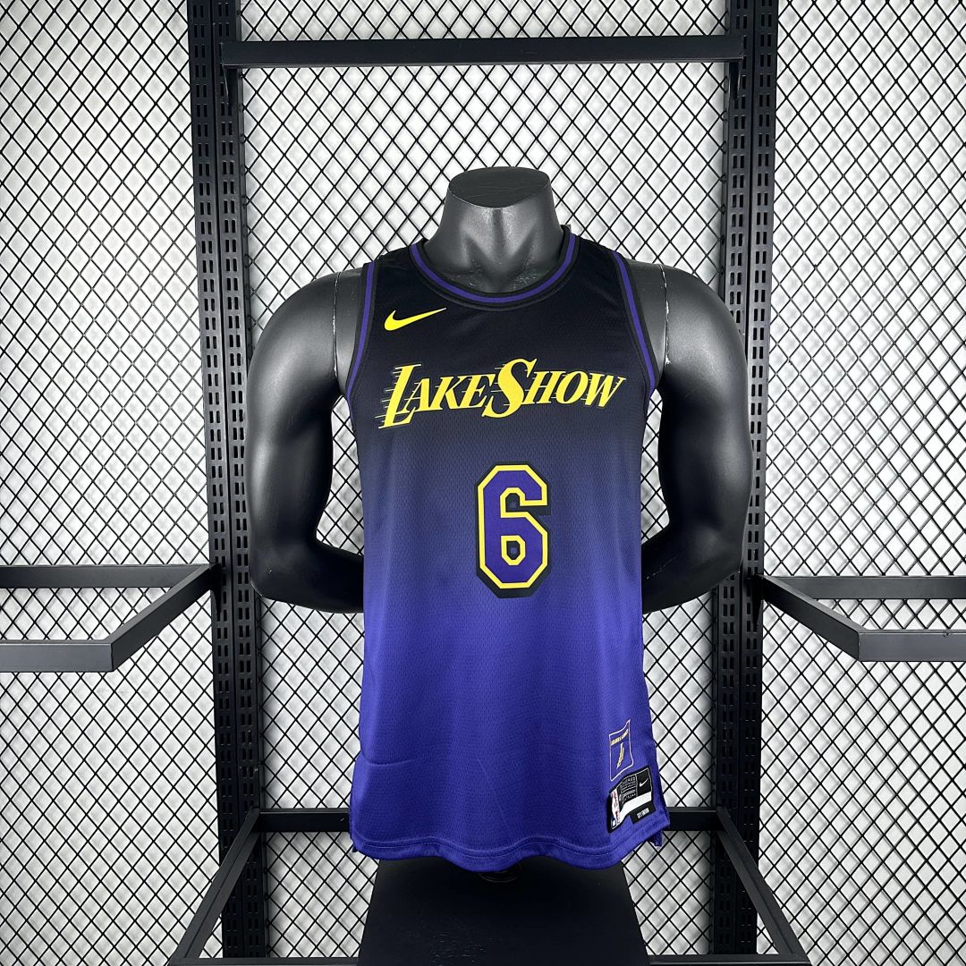 2025 Lakers James #6 City Edition NBA camiseta