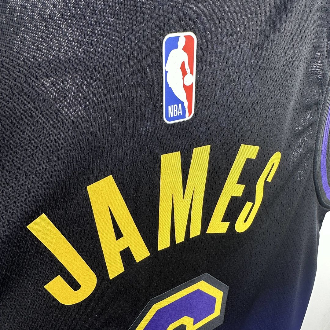 2025 Lakers James #6 City Edition NBA Jersey 4