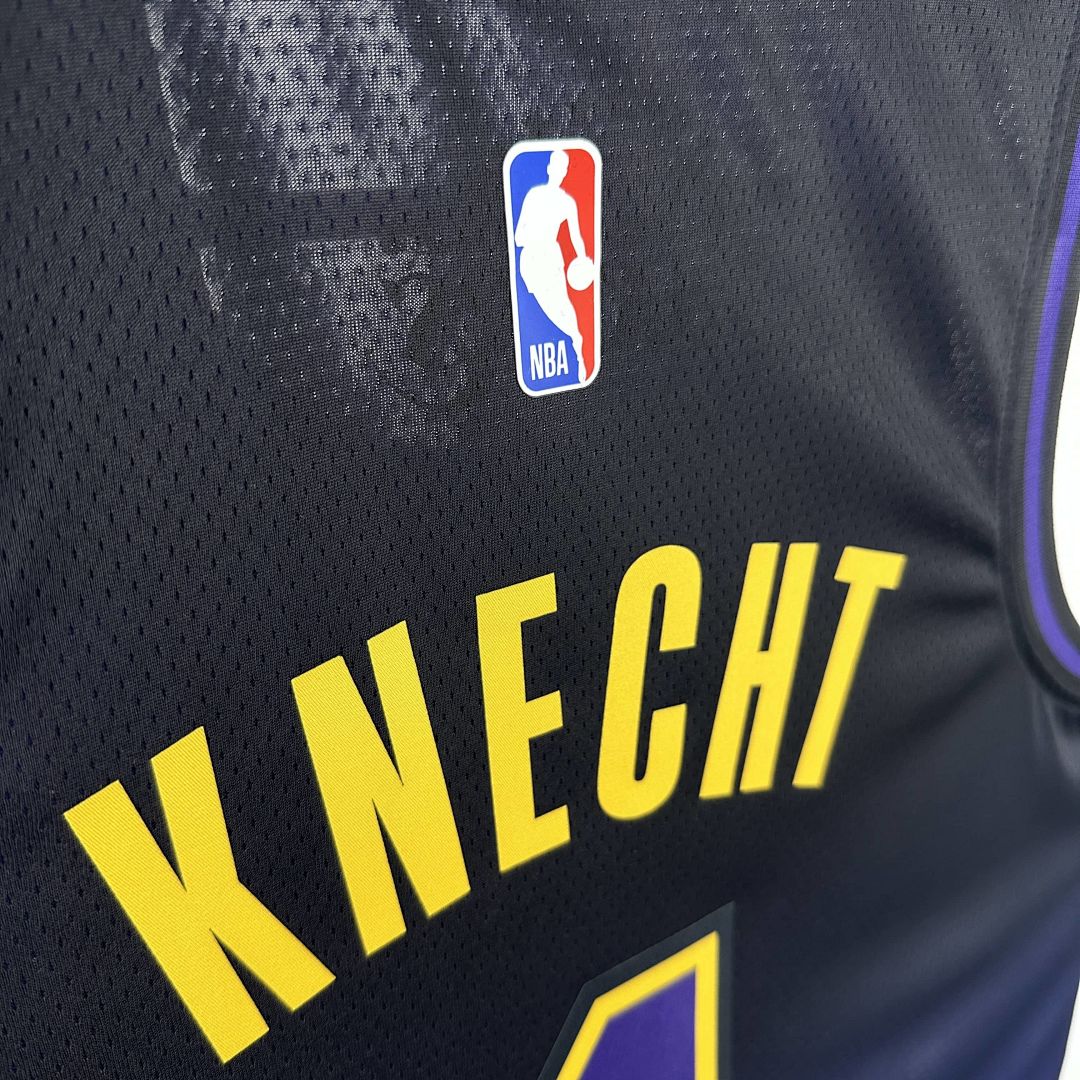 2025 Lakers Knecht #4 City Edition NBA Jersey 4
