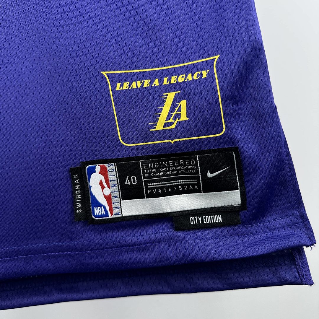 2025 Lakers Knecht #4 City Edition NBA Jersey 6
