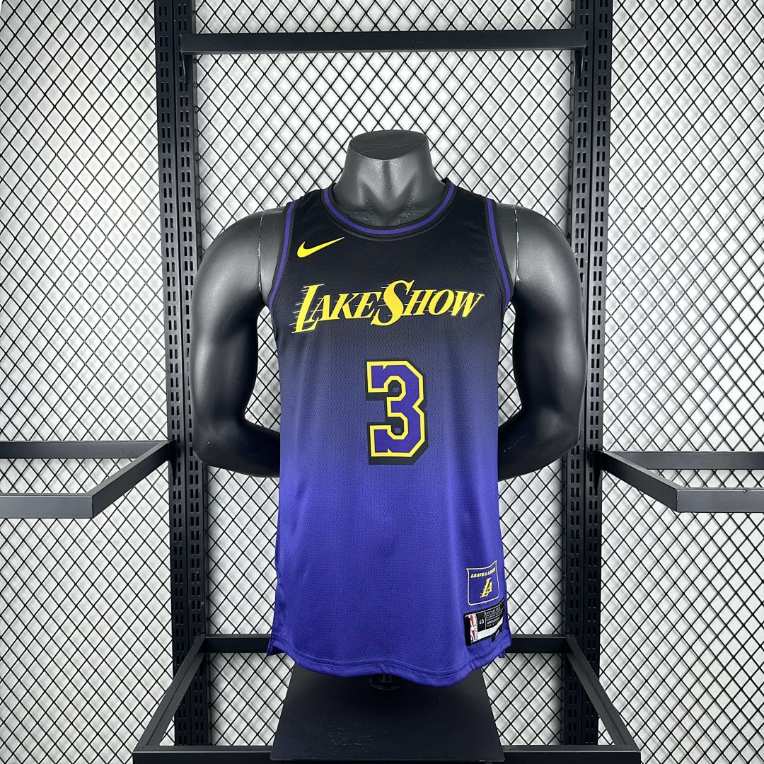 2025 Lakers Davis #3 City Edition NBA Jersey